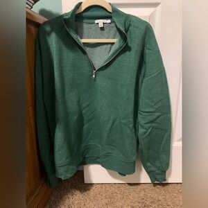 Threads 4 Thought Forest Green Zip-Up Sweater